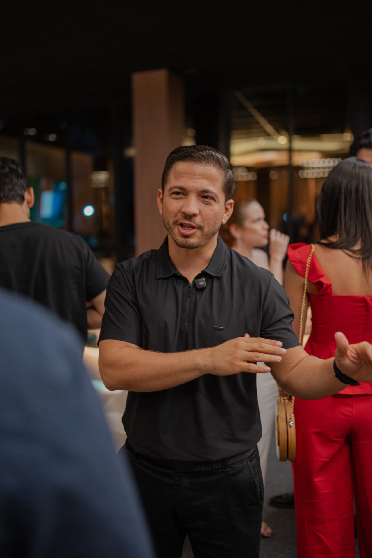 NOIR partner networking at a client event